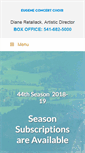 Mobile Screenshot of eugeneconcertchoir.org
