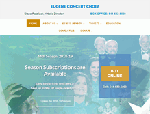 Tablet Screenshot of eugeneconcertchoir.org